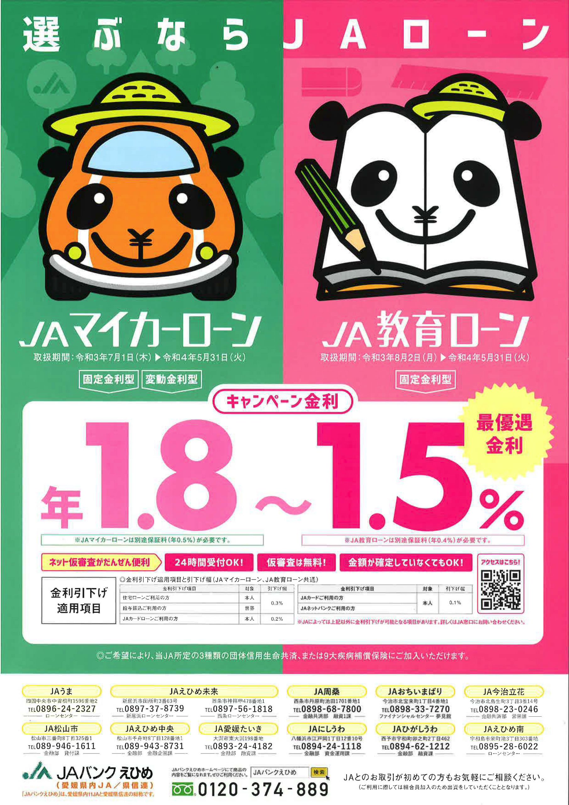 ローンセンター えひめ未来農業協同組合 Jaえひめ未来